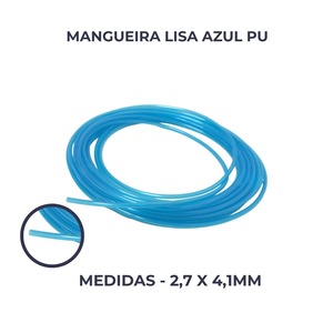 MANGUEIRA LISA AZUL PU (2,7 X 4,1MM)