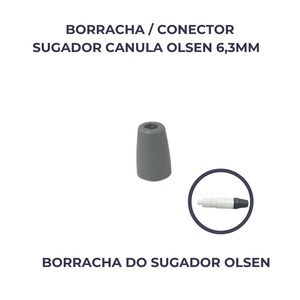 BORRACHA/CONECTOR SUGADOR CANULA 6,3MM