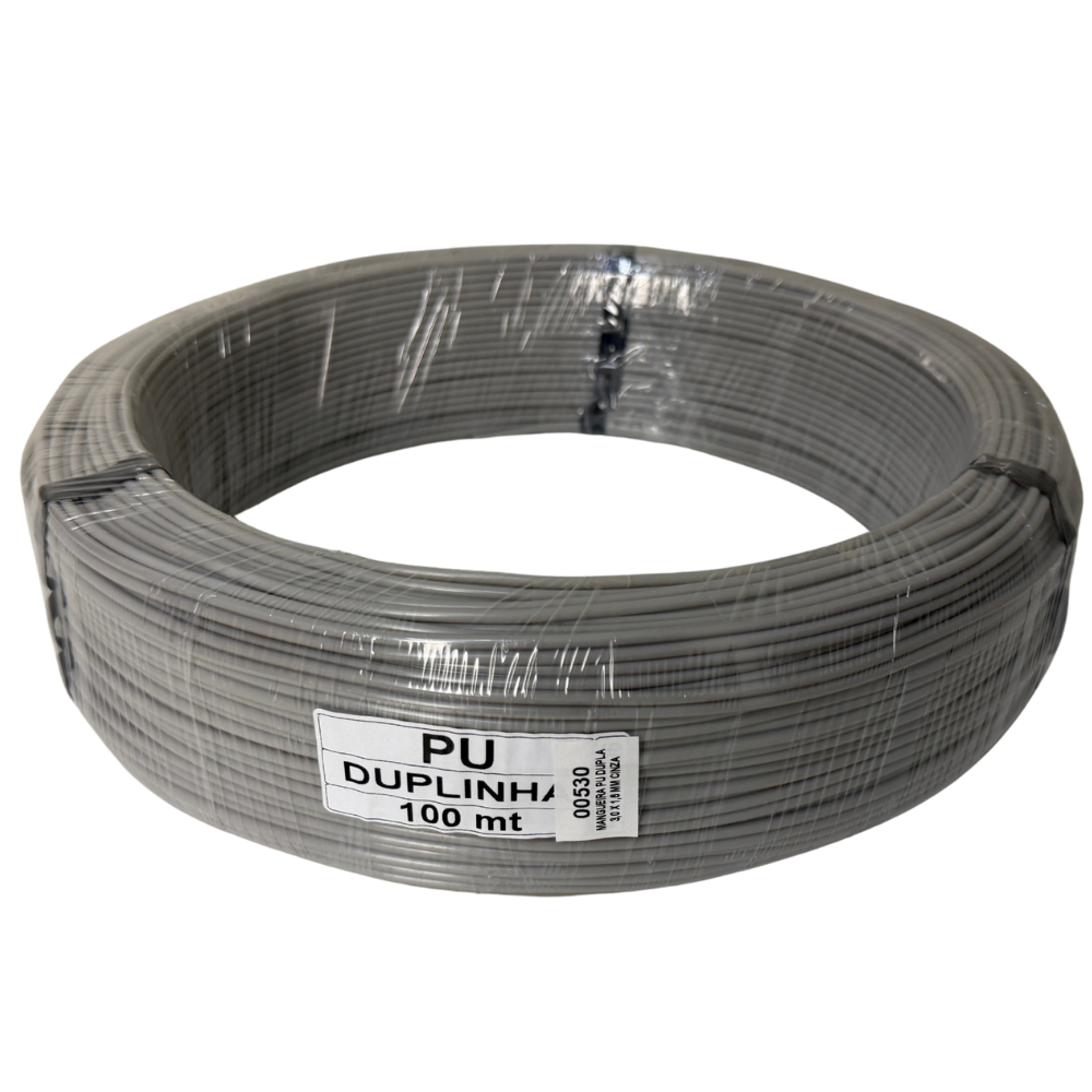 MANGUEIRA PU DUPLA 3,0X1,6MM CZ DUPLINHA